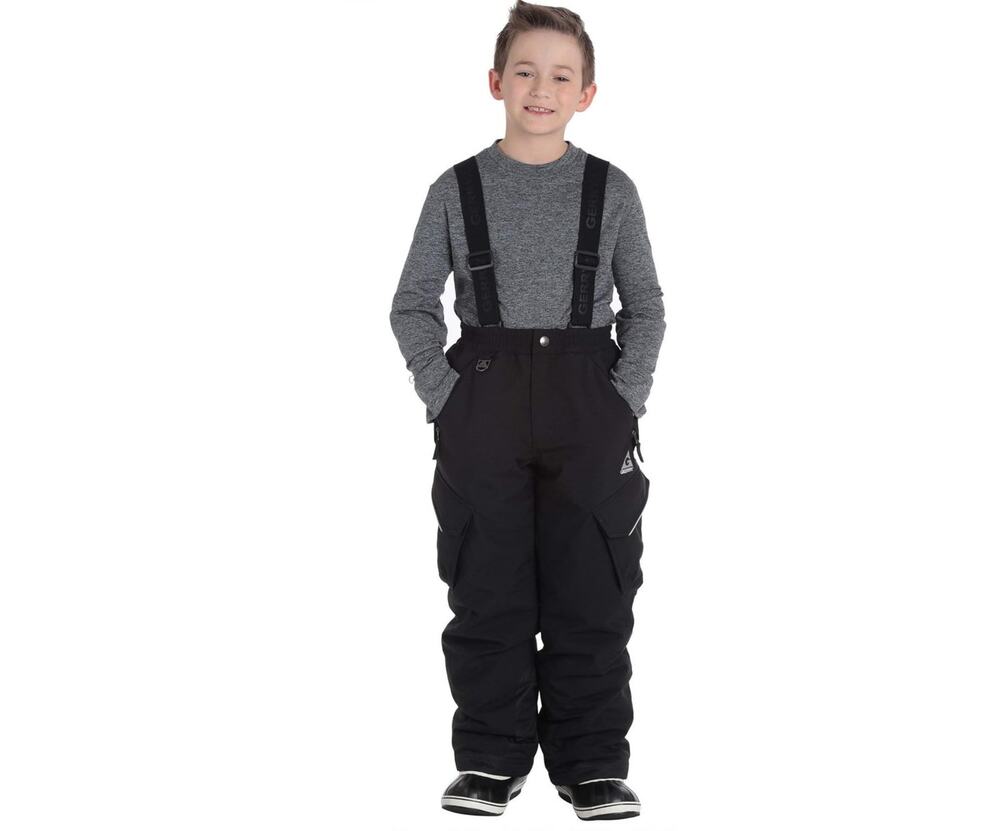 Gerry performance snow ski snowboard pants removable suspenders black 10-12